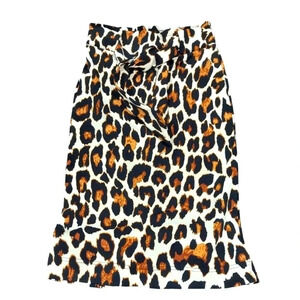 Sentimental New York Belted Animal Print Skirt
